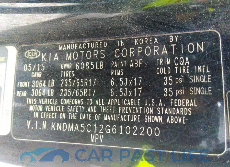 KNDMA5C12G6102200# 9