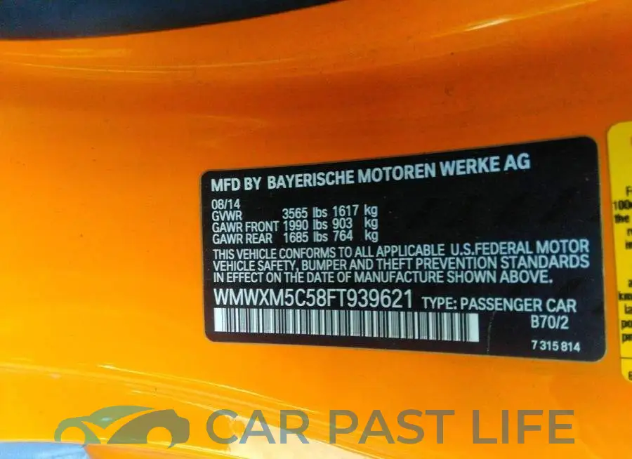WMWXM5C58FT939621# 9