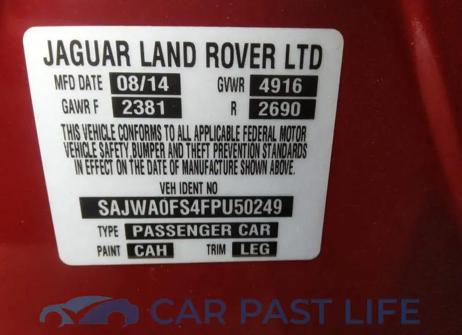 SAJWA0FS4FPU50249# 9