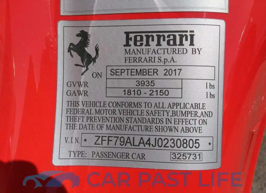 ZFF79ALA4J0230805# 9