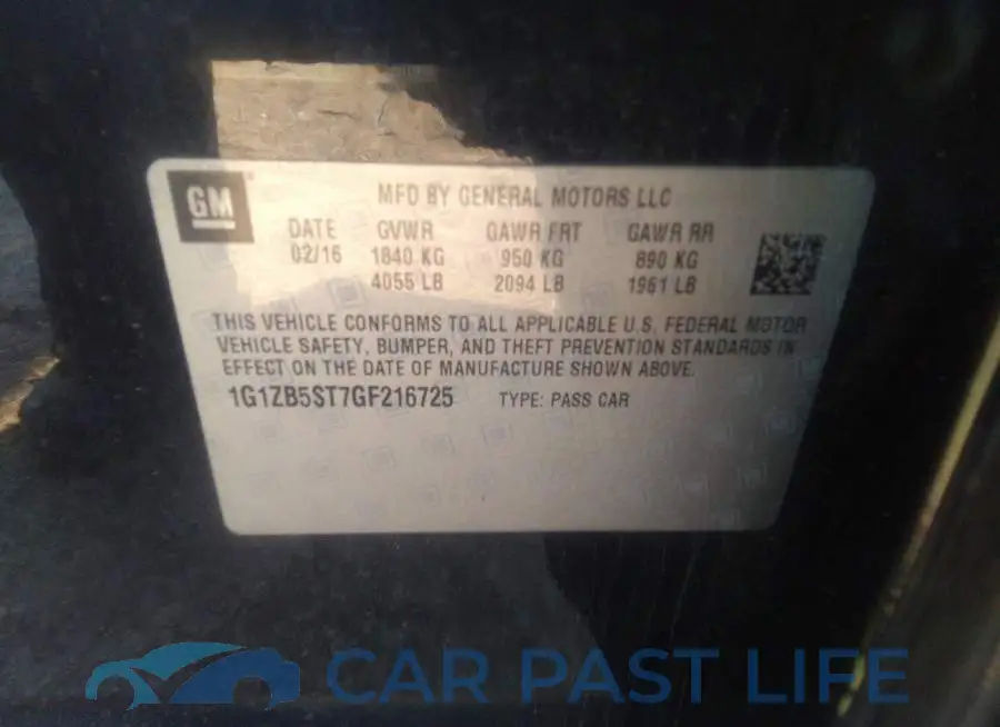 1G1ZB5ST7GF216725# 9