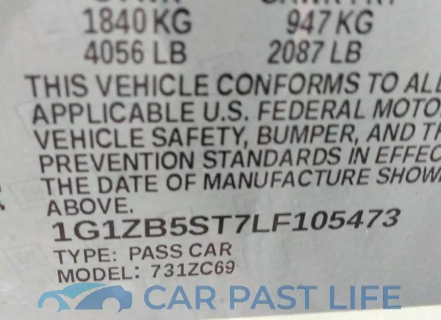 1G1ZB5ST7LF105473# 9