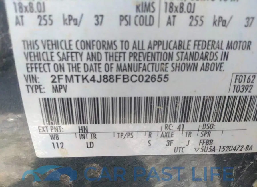 2FMTK4J88FBC02655# 9