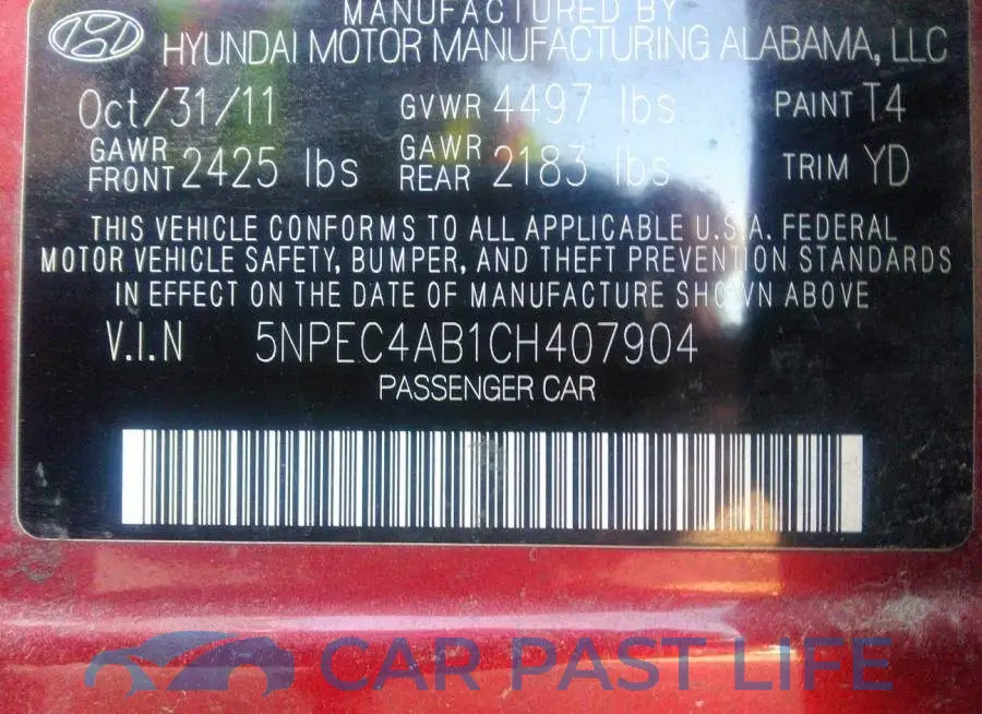 5NPEC4AB1CH407904# 9