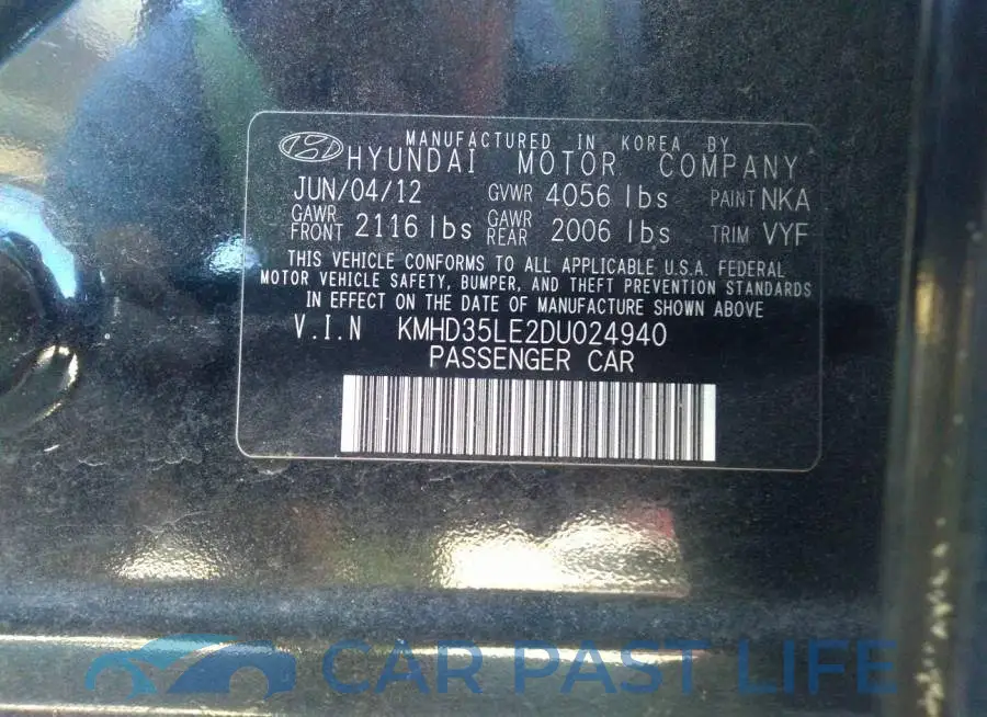 KMHD35LE2DU024940# 9