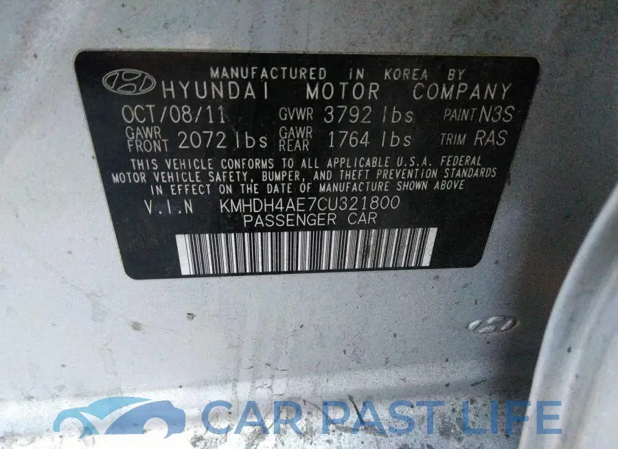 KMHDH4AE7CU321800# 9