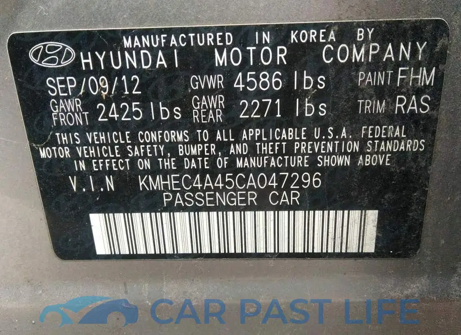 KMHEC4A45CA047296# 9