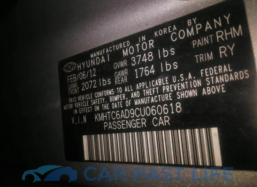 KMHTC6AD9CU060618# 9