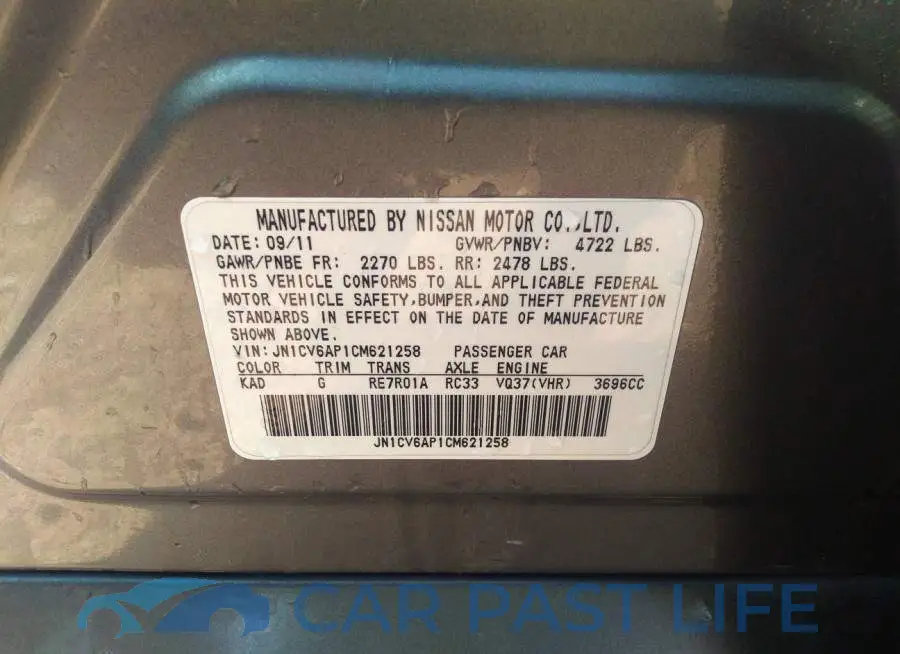 JN1CV6AP1CM621258# 9