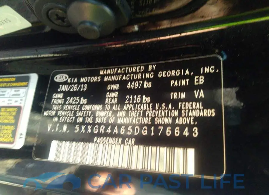 5XXGR4A65DG176643# 9