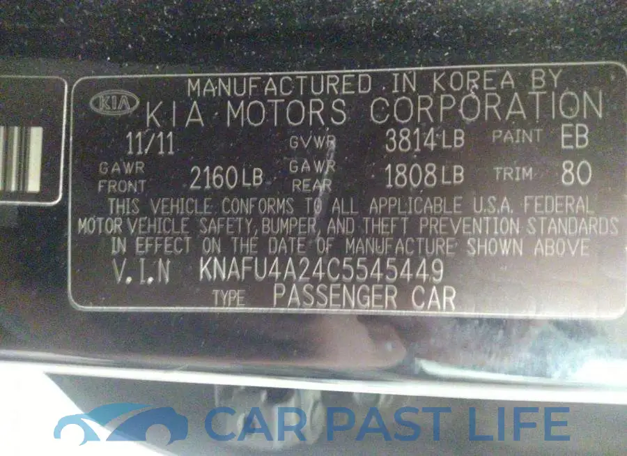 KNAFU4A24C5545449# 9