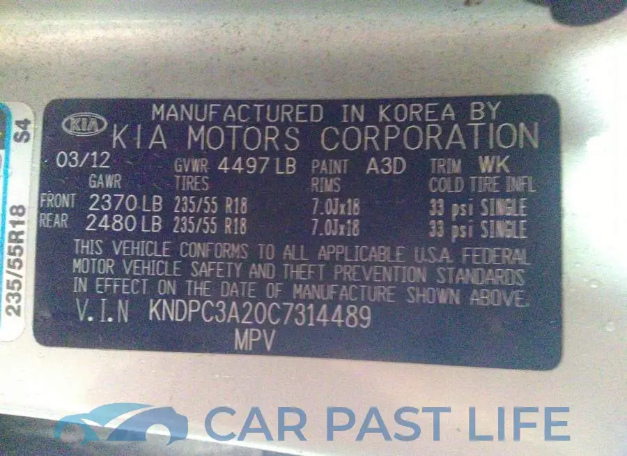 KNDPC3A20C7314489# 9