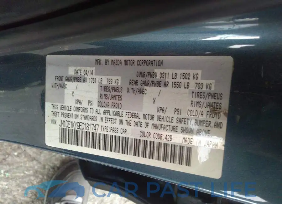 JM1DE1KY9E0181747# 9