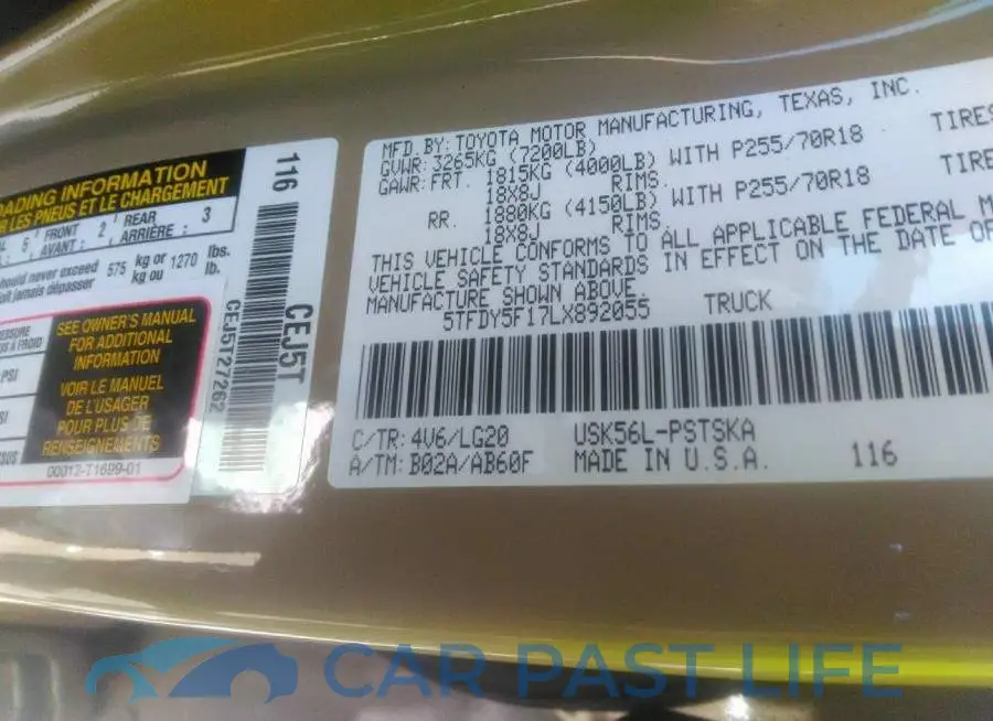 5TFDY5F17LX892055# 9