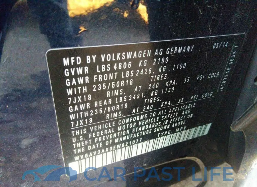 WVGAV3AX0EW621077# 9