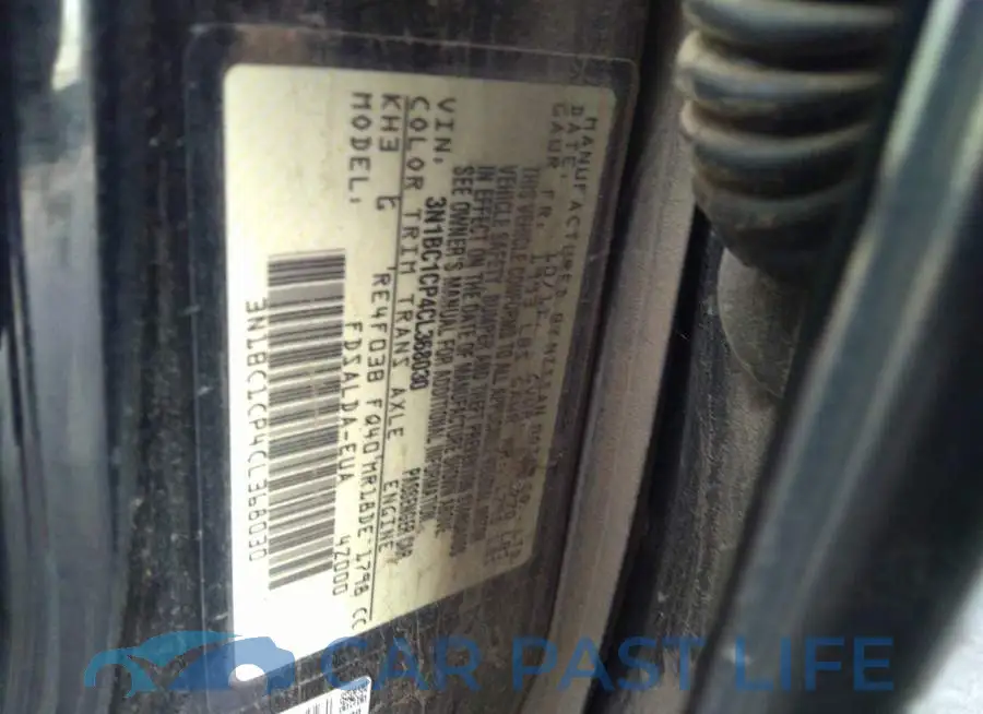 3N1BC1CP4CL368030# 9