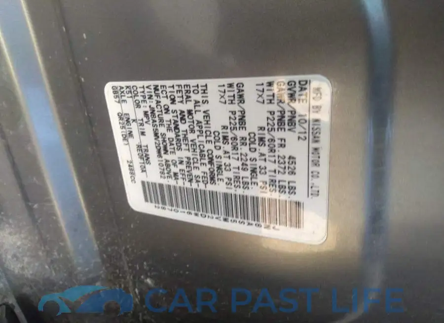 JN8AS5MV2DW610782# 9