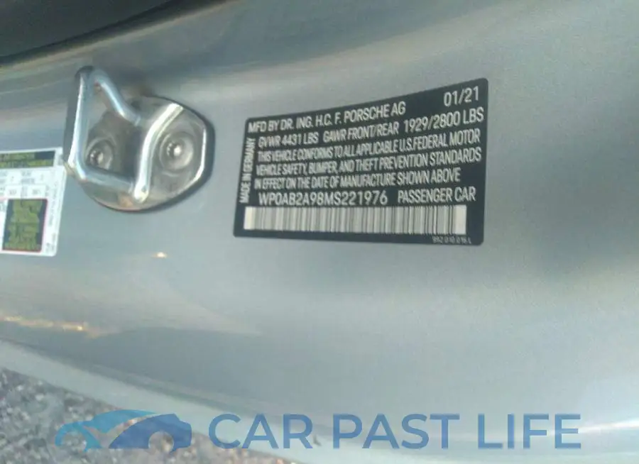 WP0AB2A98MS221976# 9