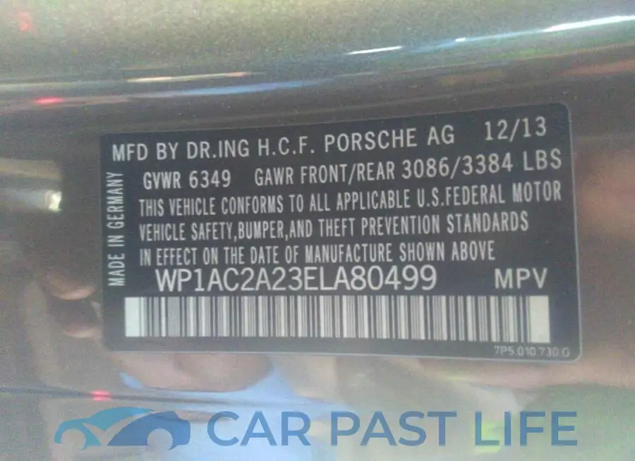 WP1AC2A23ELA80499# 9