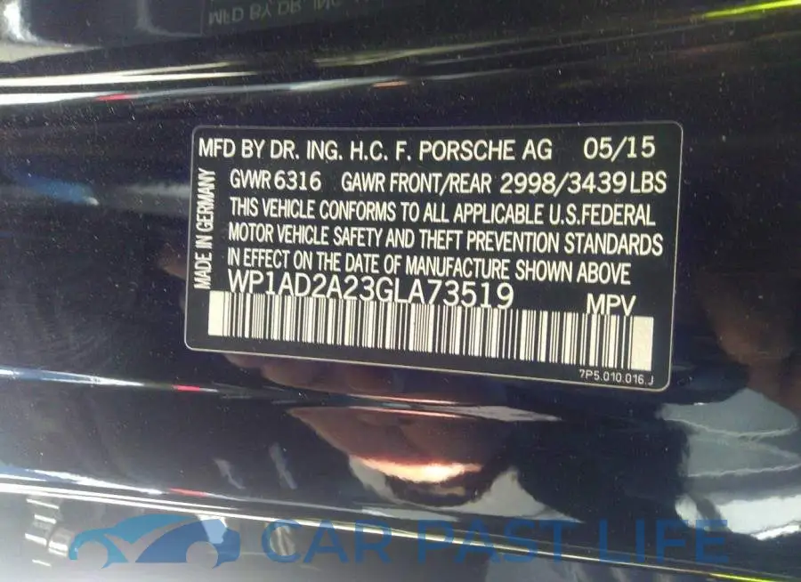 WP1AD2A23GLA73519# 9