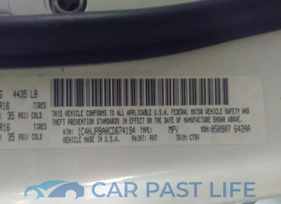 1C4NJPBA0CD674194# 9