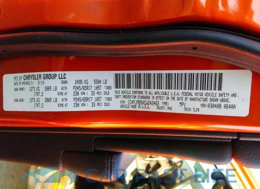 1C4PJMBSXEW242462# 9