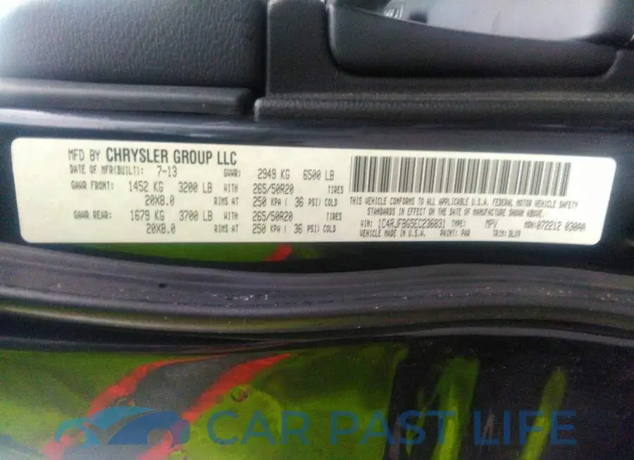 1C4RJFBG5EC236831# 9