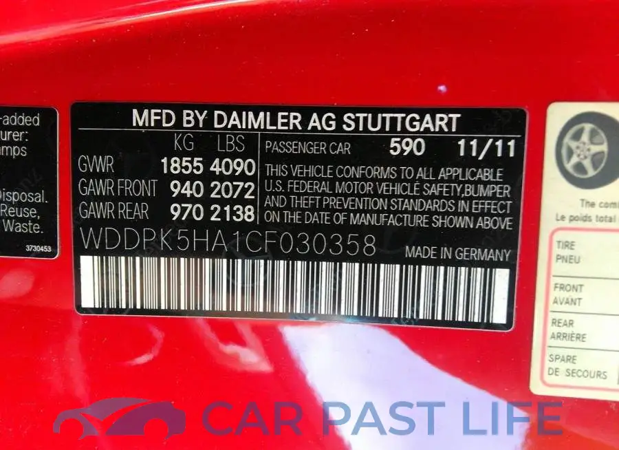 WDDPK5HA1CF030358# 9