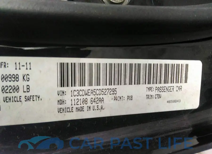 1C3CDWEA5CD527295# 9