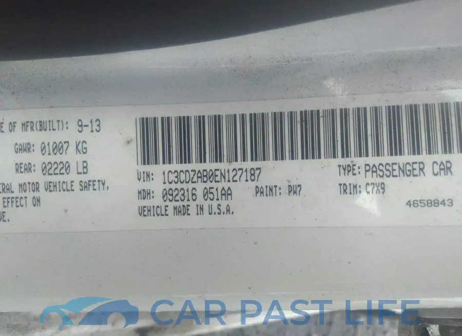 1C3CDZAB0EN127187# 9