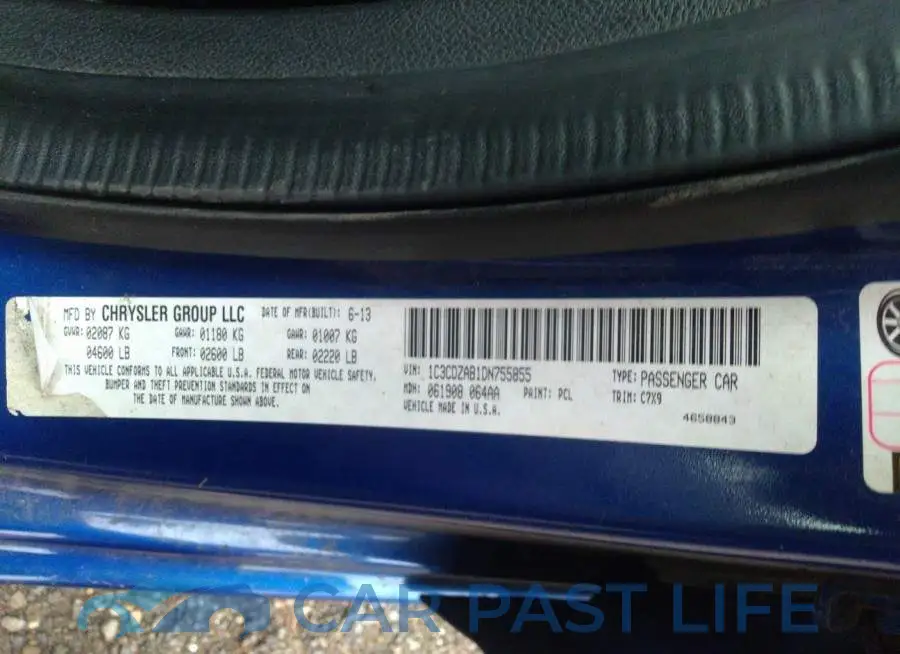 1C3CDZAB1DN755855# 9