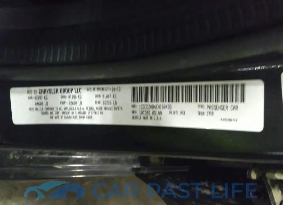 1C3CDZAB4EN160435# 9