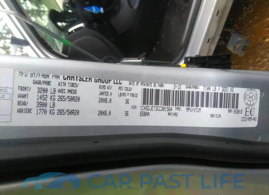 1C4SDJET3CC301564# 9