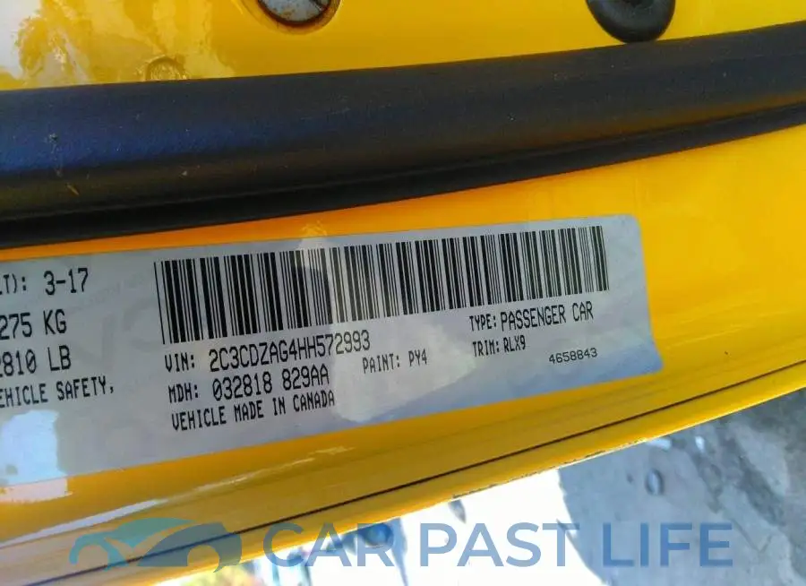 2C3CDZAG4HH572993# 9