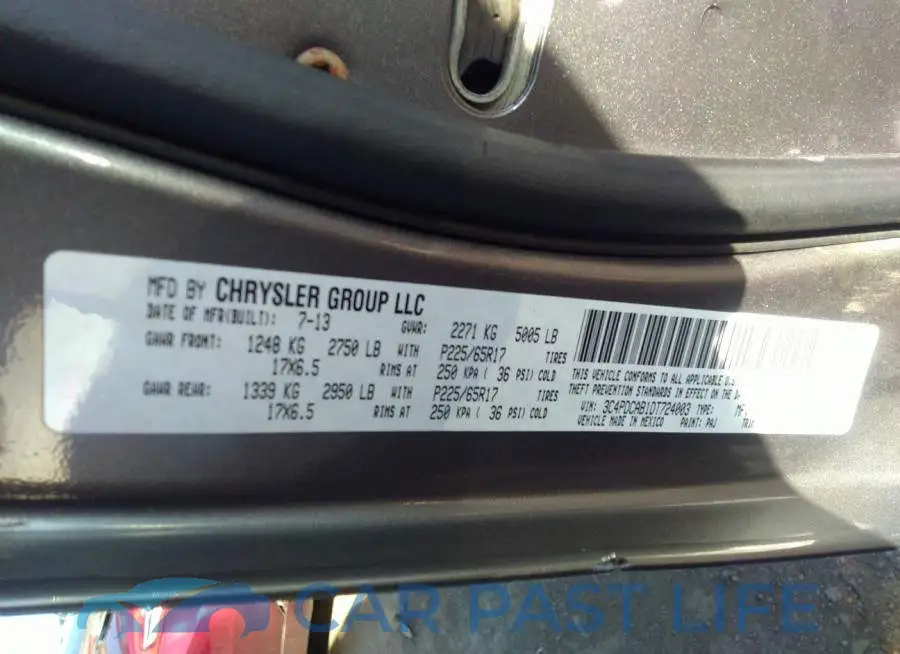 3C4PDCAB1DT724003# 9