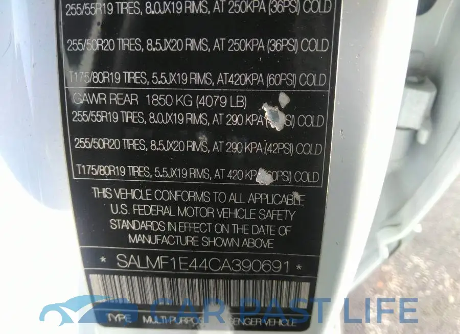 SALMF1E44CA390691# 9