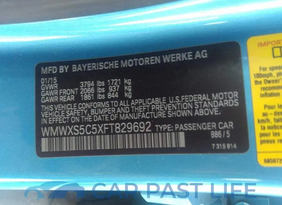 WMWXS5C5XFT829692# 9
