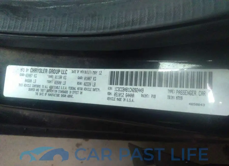 1C3CCBAB1CN282449# 9