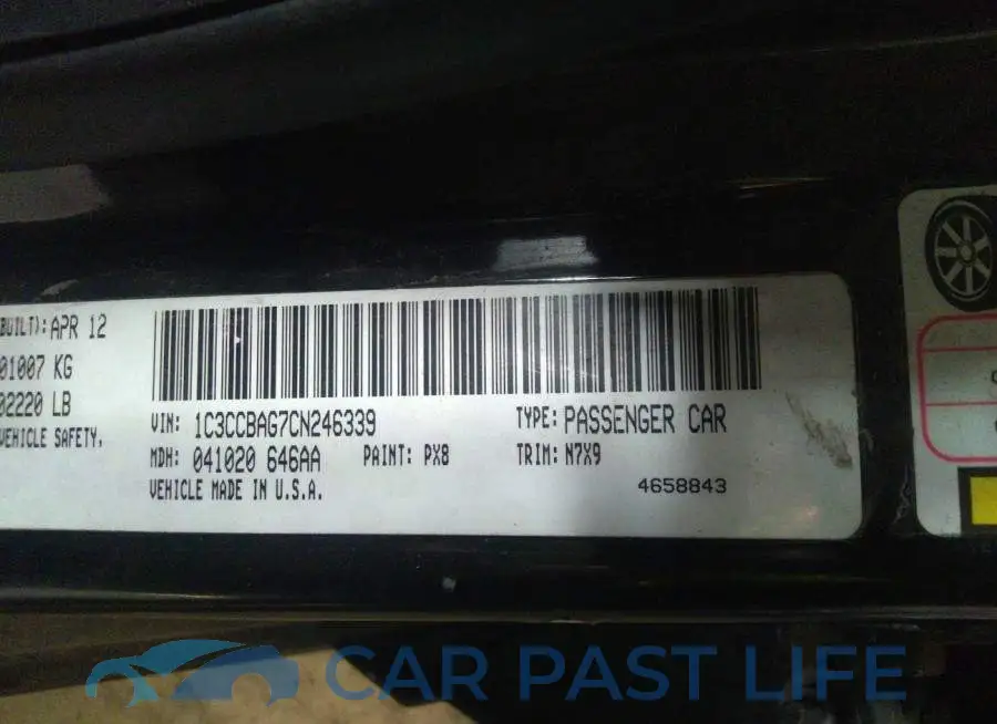 1C3CCBAG7CN246339# 9