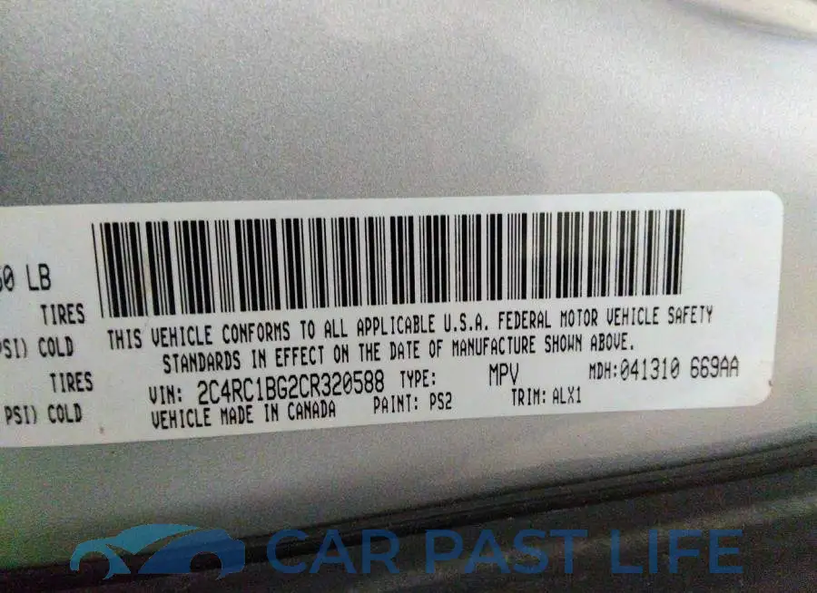 2C4RC1BG2CR320588# 9