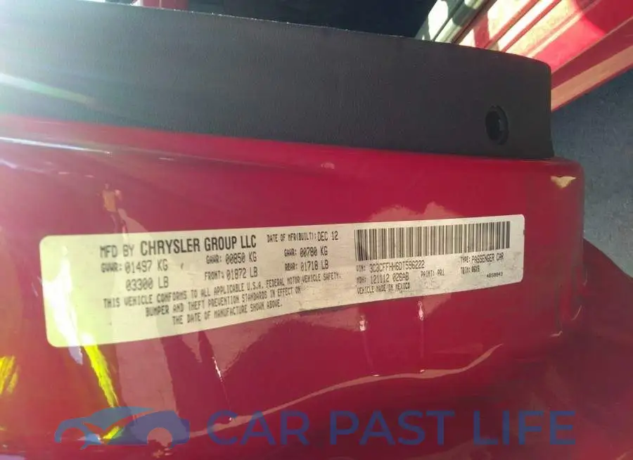 3C3CFFHH6DT596222# 9