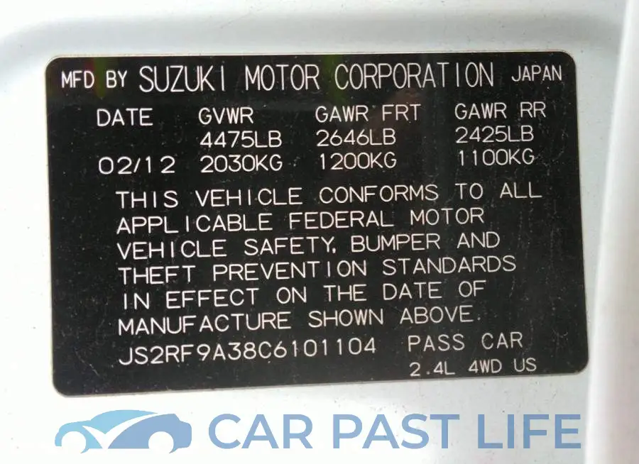 JS2RF9A38C6101104# 9