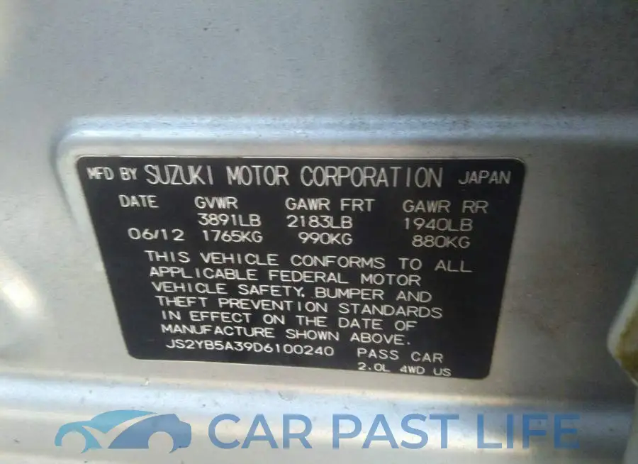 JS2YB5A39D6100240# 9