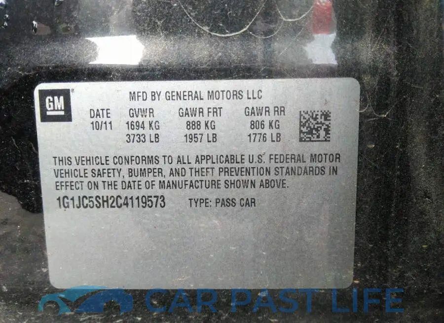 1G1JC5SH2C4119573# 9