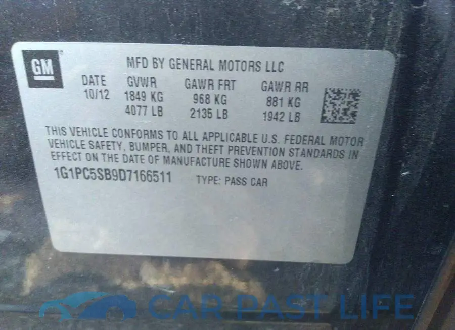 1G1PC5SB9D7166511# 9