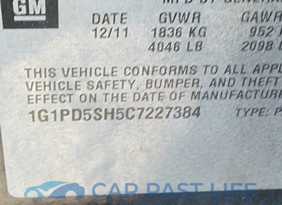 1G1PD5SH5C7227384# 9