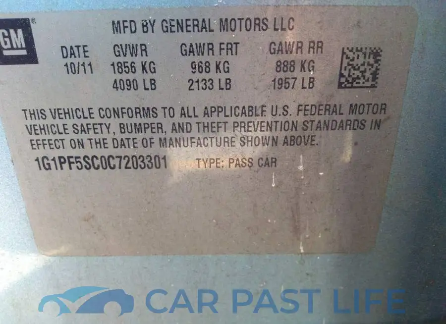 1G1PF5SC0C7203301# 9