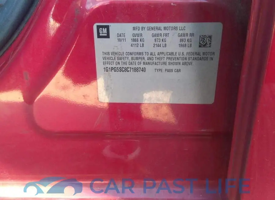 1G1PG5SC8C7188740# 9