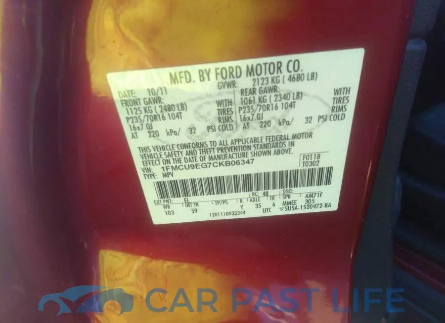 1FMCU9EG7CKB06347# 9