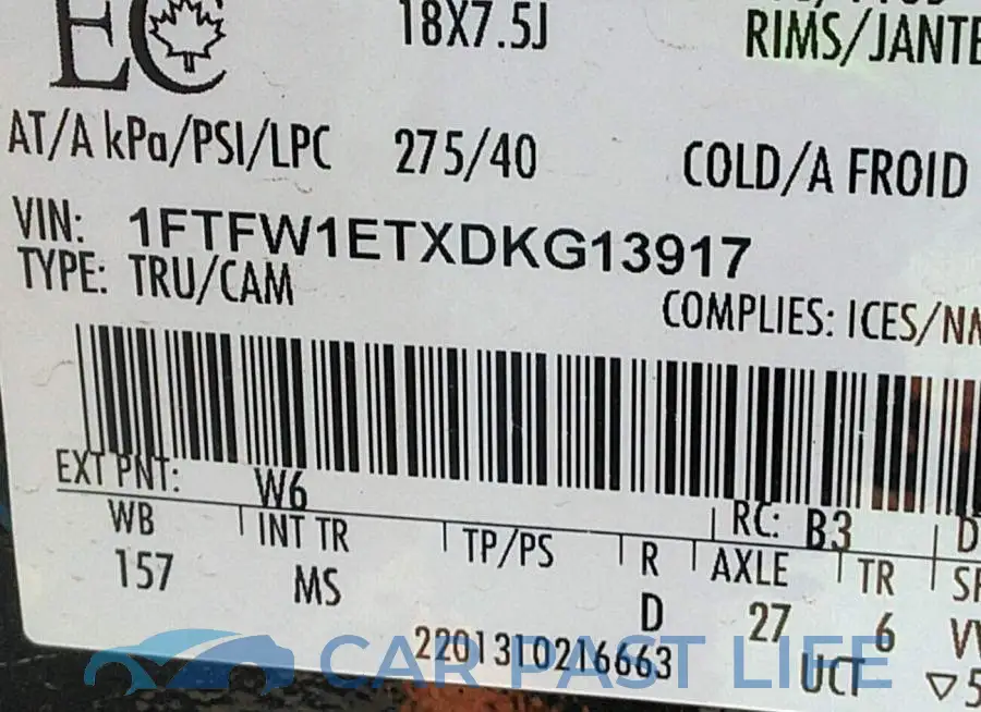1FTFW1ETXDKG13917# 9